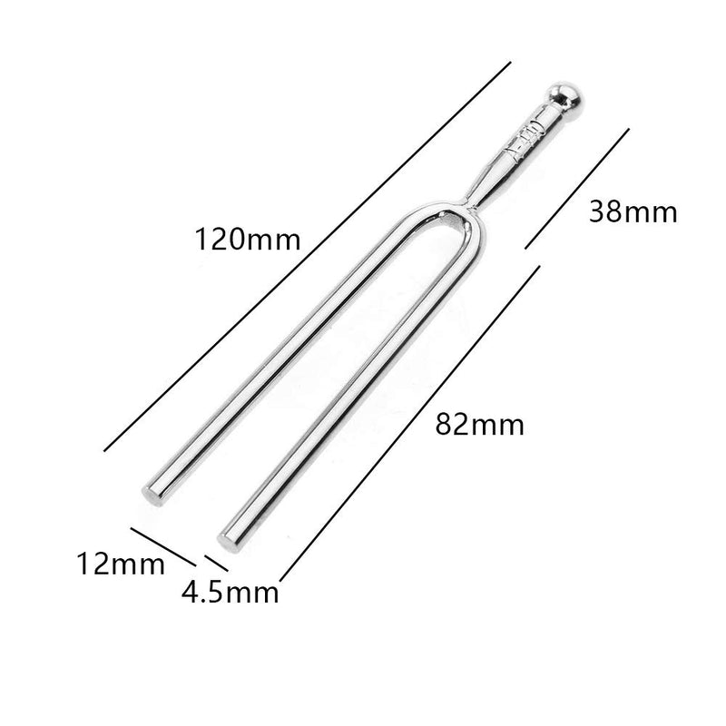 2 Pcs Stainless Steel Chakra Tuning Forks Tone Tool For Musical Instruments Violin Guitar Tuner Device Vibration Tuning Fork