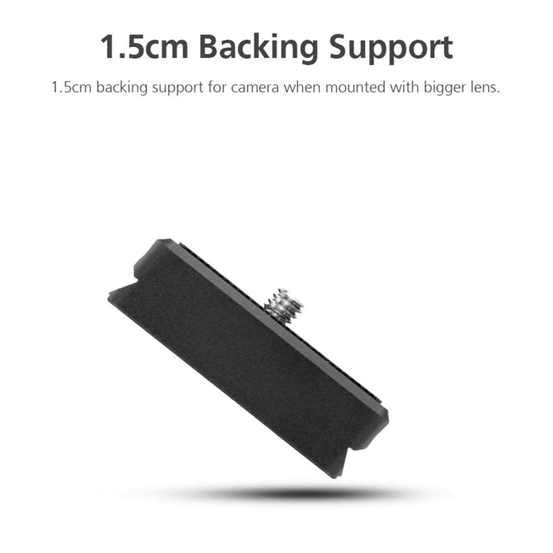 Zhiyun Transmount 1.5cm Camera Backing Base Quick Release Camera Mount Adapter for Zhiyun Weebill Lab/Crane 2 /Crane V2 /Crane Plus/Crane-M Gimbal Stabilizer Accessory with Cleaning Cloth