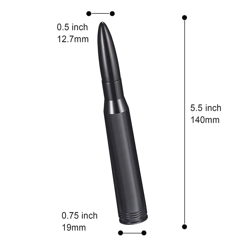 [AUSTRALIA] - zofikol Car Truck Antenna Compatible for Chevy & GMC Trucks, 1500 2500 3500 HD Vehicle Antenna Mast Car Truck Antenna Replacement, Black 