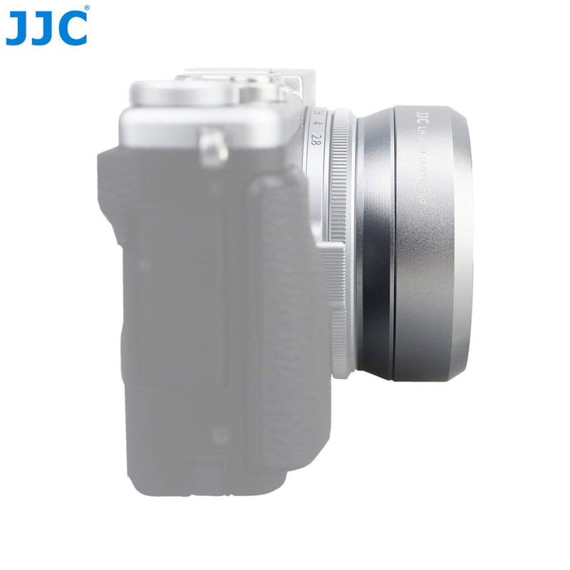 JJC LH-JX70 Silver Metal Lens Hood for Fujifilm X70, Fuji X70 Lens Hood, Silver Lens Hood for Fui X70, Replacement of Fujifilm LH-X70 Lens Hood