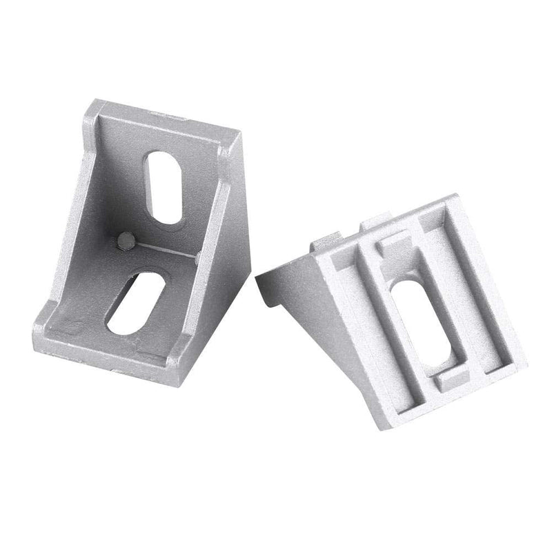 Yosoo Right Angle Brace Fastener Bracket, 5Pcs 40x40mm L Shape Corner Connector Aluminum Alloy Shelf Support Bracket