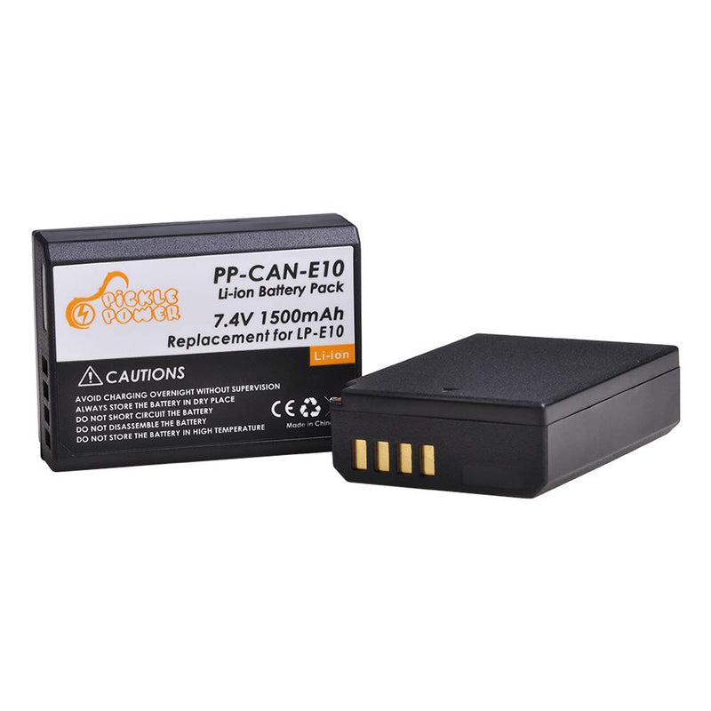 [AUSTRALIA] - LP-E10 LPE10 Battery and LED USB Dual Charger with Type C Port Replacement for Canon EOS Rebel T6 T5 T7 T3 EOS 1200D 1100D 1300D 1500D 2000D 3000D Rebel KISS X50 X70 X80 X90 2 battery +LED Charger 