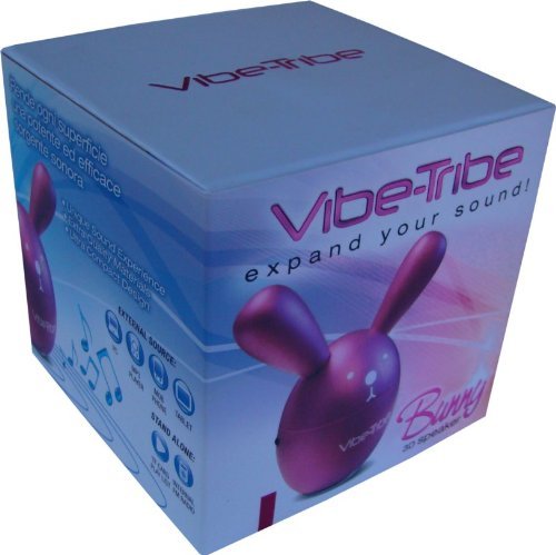 Vibe-Tribe Bunny: Compact Vibration Speaker & MP3 Player with SD-Card MP3 Reader, FM Radio and IR Remote Control
