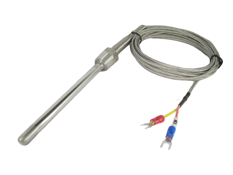 Thermocouple K Type Probe Temperature Sensors with 3/8” NPT Threads and 2m Lead