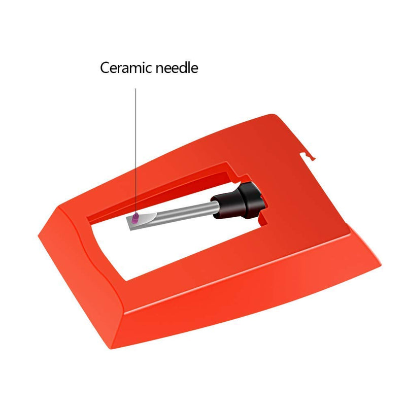 [AUSTRALIA] - Record Player Needle, Stylus Replacement for Turntable, LP, Phonograph(Red) 