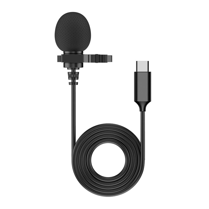 Analog USB Type-C Lavalier Microphone for Android,Omnidirectional Lapel Microphone Kit for Audio Video Recording, Easy Clip-on Wired Mic for YouTube Interview (USB Type-c（9.84feet）)
