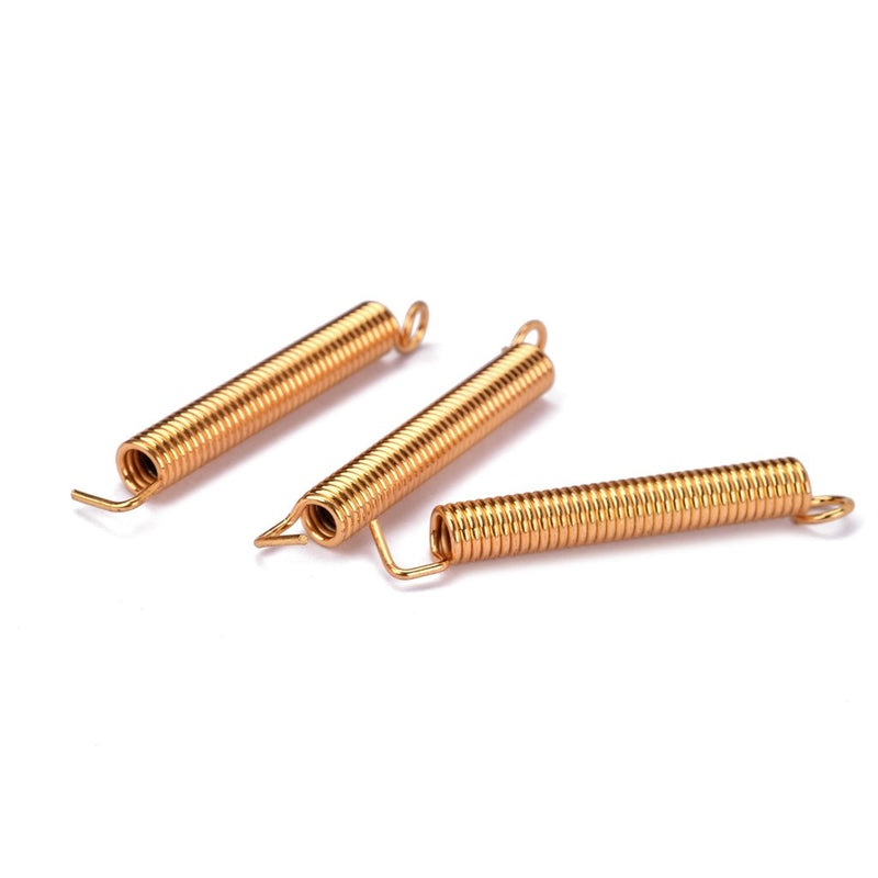 Alnicov 3 Pcs Electric Guitar Tremolo Bridge Springs Guitars Parts-Gold