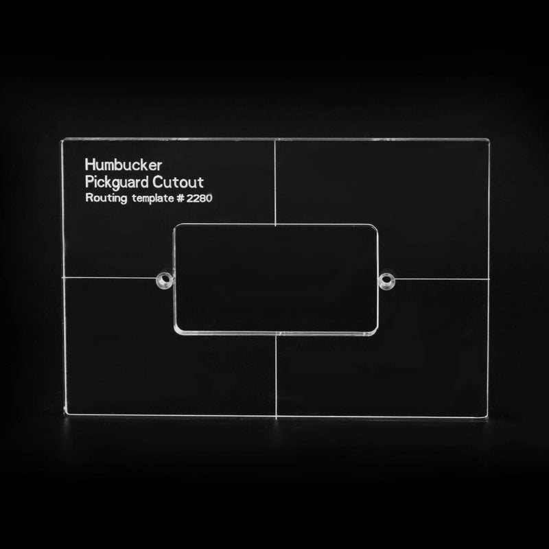 Musiclily Pro CNC Accurate Acrylic Humbucker Pickup Routing Templates Set for Electric Guitar Body and Pickguard