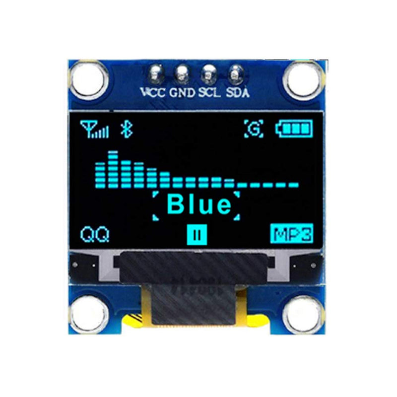 5PCS 0.96 OLED Display Module IIC 128x64 Pixel 12864 OLED Blue I2C 0.96inch LCD Display IIC Serial with SSD1306 Chip for Arduino UNO Raspberry Pi
