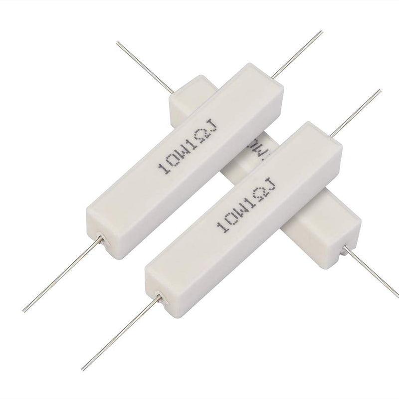 10PCs Speaker Divider Resistor Kit, Speaker Divider Cement Resistor 10W for Power Adapters, Audio Equipment, Audio, Crossovers, Instruments, Meters, Televisions(1 Ohm) 1 Ohm