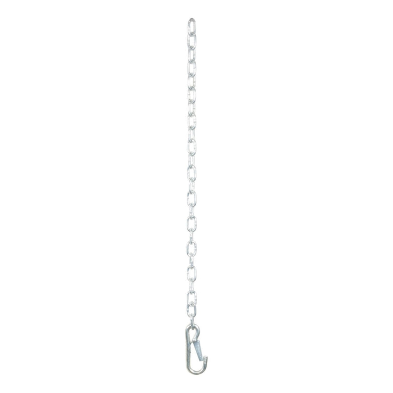 CURT 80312 27-Inch Trailer Safety Chain with 3/8-In Snap Hook, 2,000 lbs Break Strength