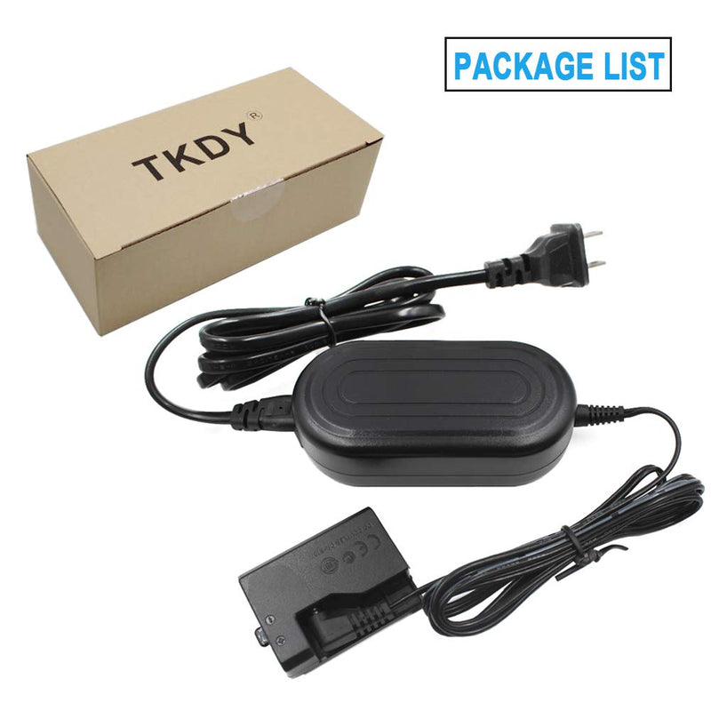 TKDY ACK-E10 AC Power Adapter DR-E10 DC Coupler Dummy Battery Charger Kit Replace for Canon EOS Rebel T7 T6 T5, Kiss X50 X70 X80 X90, EOS 1100D 1200D 1300D 1500D 2000D Digital Cameras.