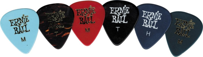 Ernie Ball P09172 Medium Assorted Color Cellulose Picks, bag of 24 24 Pack