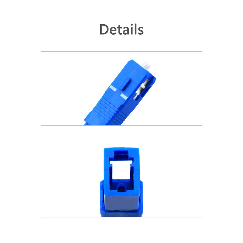 FTTH Optical Equipment Tool LC Female to SC Male Hybrid Flange Singlemode 9/125 SM Optical Fiber Adapter Connector for Digital Communication