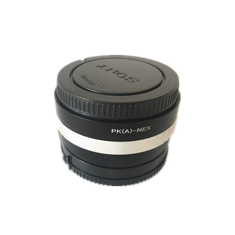 PK(A) to NEX Lens Adapter, for Pentax K PK-A DA AF Lens to for Sony NEX E-Mount Camera, NEX-C3 NEX-5C A7 A7S A7SII A7RII A7III A7RIII A7SIII A9 A6500 A6300 A6000 A5100 A5000 +NEX Before Rear Cap PK A to sony NEX Adapter