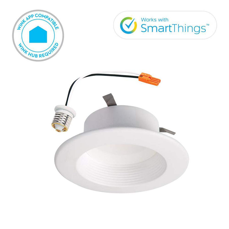 HALO Recessed RL460WHZHA69 Zigbee Smart LED Downlight, 4", White 4"