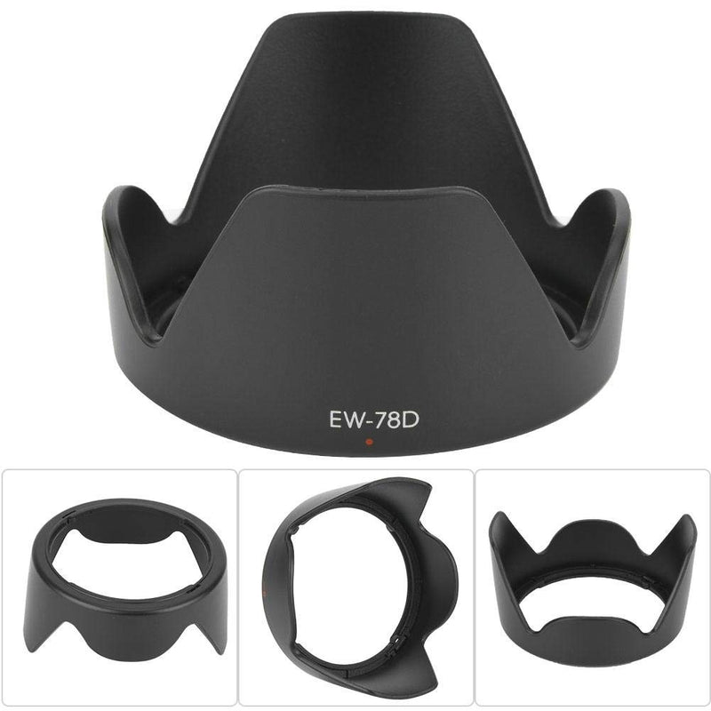 Pomya Flower Lens Hood for Canon, ABS Mount Lens Hood Replacement for Canon EF-S 18-200mm f/3.5-5.6 is Lens