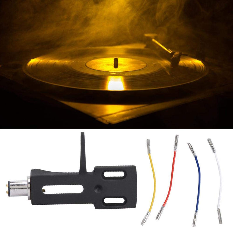 Bnineteenteam Universal Record Player Headshell Phonograph Turntable Replacement Headshell with 4pcs Lead Wires for Record Player
