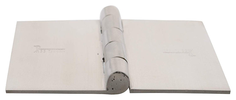 s siskcon Stainless Steel Weld ON Hinge,4''X4'',Satin Finish,Hgs-404025-32D Door Hinges 2 Pack (Welding) Heavy Duty.(Set of 2Pcs),Spun Heads - Pack of 1