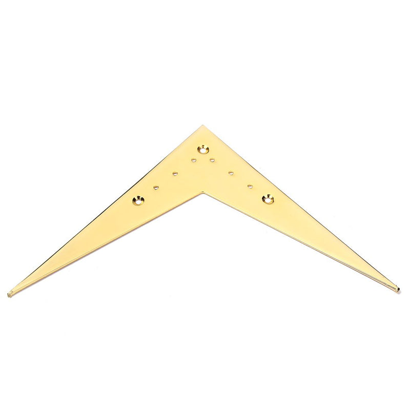 Alnicov Large 6-String Flying V-Style Guitar Bridge Tailpiece Compatible For Flying V Guitar Parts Accessories (Gold)