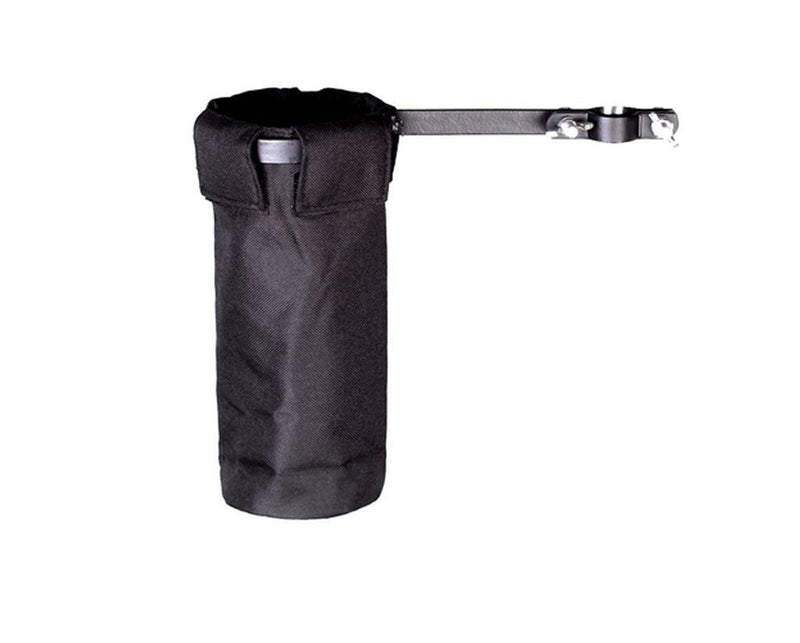 Drum Stick Holder Bag - Drumstick Bag - Handy Stick/Mallet/Brushes Bag, Drum Stick Case Bag, Stick Holders/Cases - Stick Holder with Metal Clamp for Electronic Drum Kits Set Applications (Black) Black