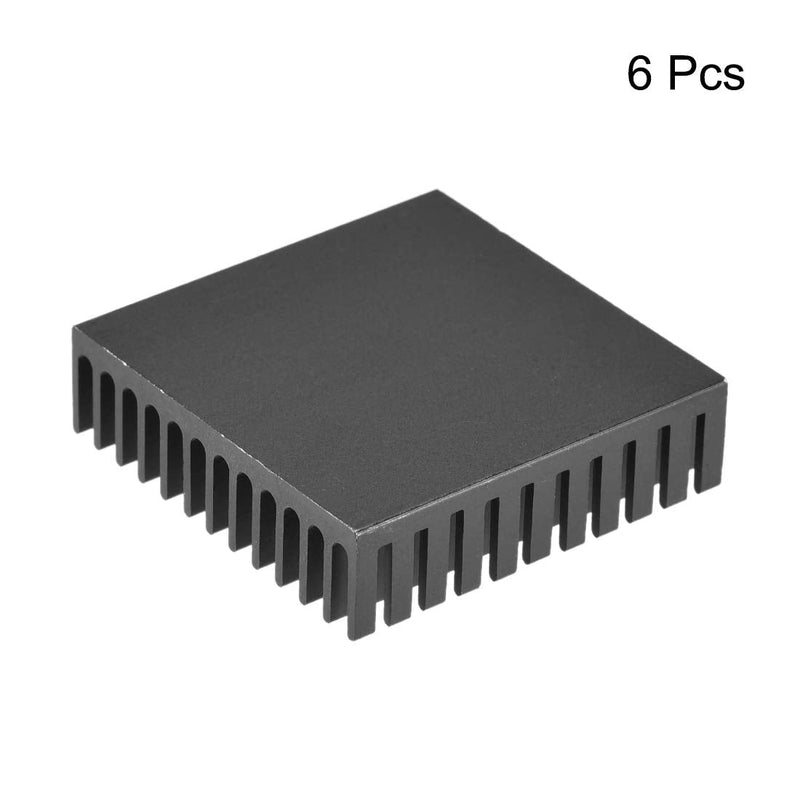 uxcell Electronic Radiators Heatsink for Stepper Motor,3D Printer 40x40x11mm Black 6pcs