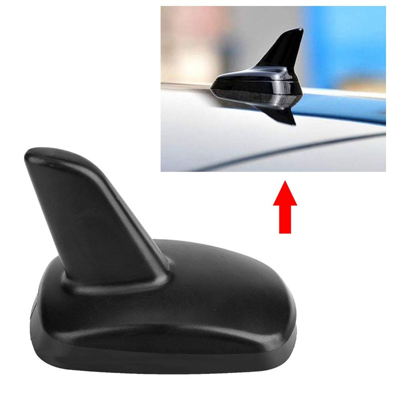 Acouto Car Antenna Shark, Car Black Shark Fin Roof Antenna Decoration for A3 2016-2018, 3897ZIY