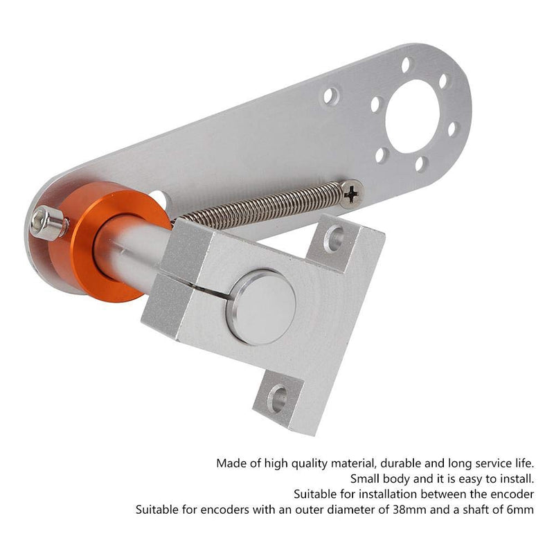 Aluminum Alloy Encoder Bracket, Anti-Skid Adjustable Encoder Spring Bracket Holder Mounting Stand Bracket Accessories for 38mm OD 6mm Shaft Encoders