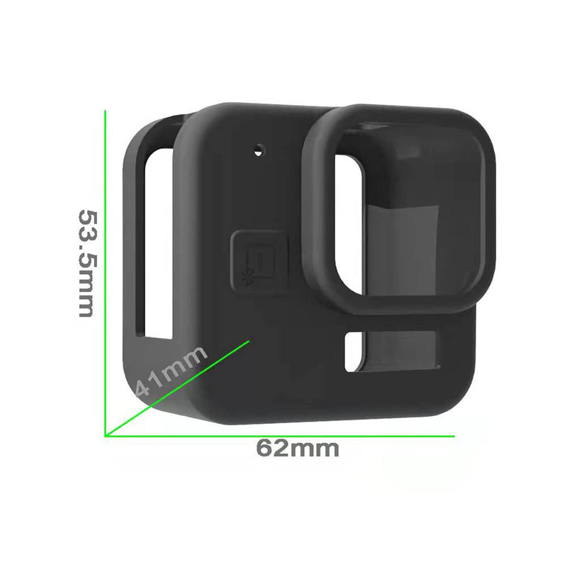aMagisn Silicone Case Bag Screen Protector for GoPro HERO11 Black Mini Tempered Glass Film Cover Shield (1+2)