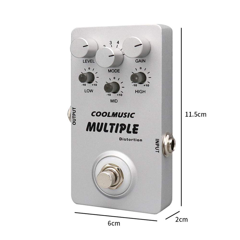 [AUSTRALIA] - Coolmusic A-MT6 Digital Distortion Guitar Effect Pedal with 6 distortions 