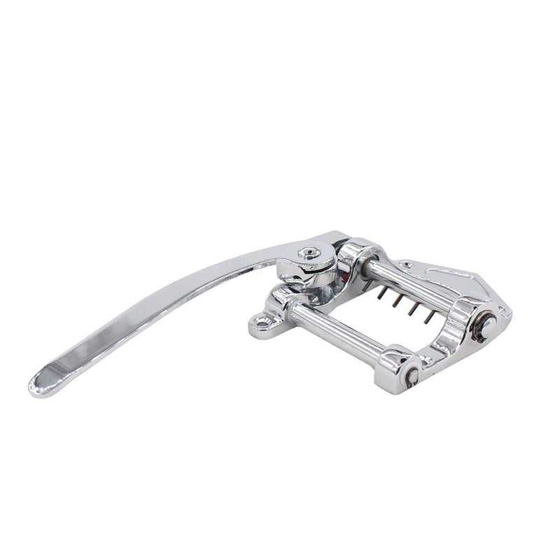 XtremeAmazing Silver Zinc Alloy Tremolo Unit Vibrato Bridge for Les Paul LP SG Tele Electric Guitar