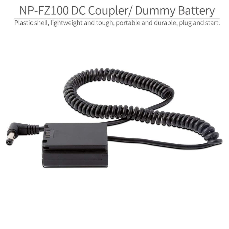 FEELWORLD F5, MA5, F6, ANDYCINE A6, Sony NP FZ100 Dummy Battery Compatible for Sony Alpha A7III, A7RIII, Sony A9 Digital Cameras Designed