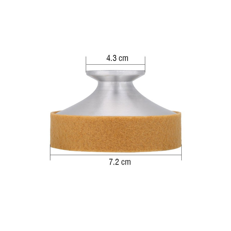 Dilwe Alto Saxophone Mute, Aluminum Alloy Sax Dampener Mute Alto Saxophone Practice Noise Remove Silencer (Apricot)