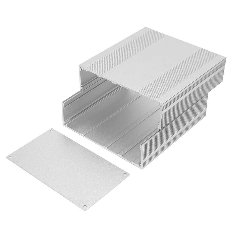Aluminum Enclosure Case Silver DIY Electronic Circuit Board Project PCB Instrument Box Case for Heat-dissipating Aluminum Casing of Electronic Products, 3.2×5.7×5.9inch
