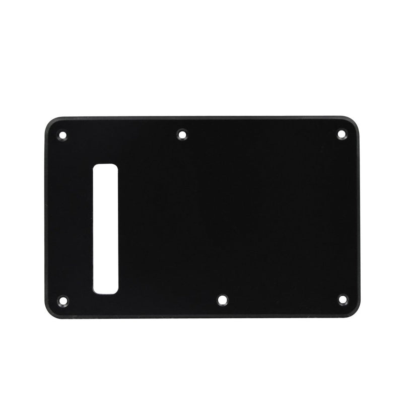 [AUSTRALIA] - FLEOR SSS 8 Hole Vintage Strat Pickguard Guitar Back Plate with Screw for Vintage Strat Style Guitar Parts, 1Ply Black 