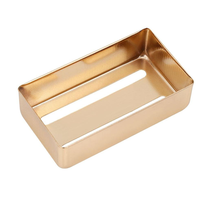 Bnineteenteam Guitar Pickup Cover Brass Humbucker Cover Two Slot for Pickup of Electric Guitar Gold