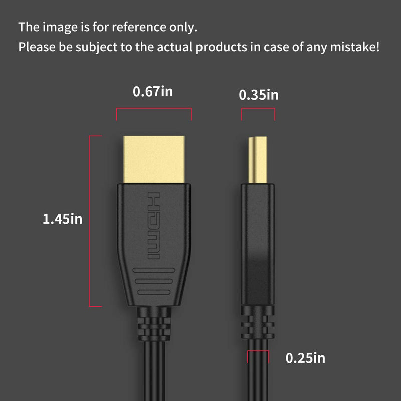 8K HDMI Cable 3ft 2Pack, BIFALE HDMI Cable 2.1 Support 8K@60Hz,4K@120Hz, Ultra-high Speed 48Gbps, Dynamic HDR, eARC Compatible with Apple TV, Switch, Xbox, PS4, Projector-1M2P 3FT-2P Black