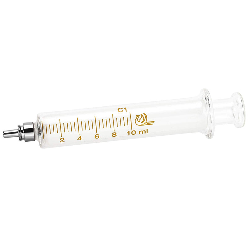 [AUSTRALIA] - Gufastoe 1 Pack Glass Syringes with Caps 10cc/ml for Laboratory 