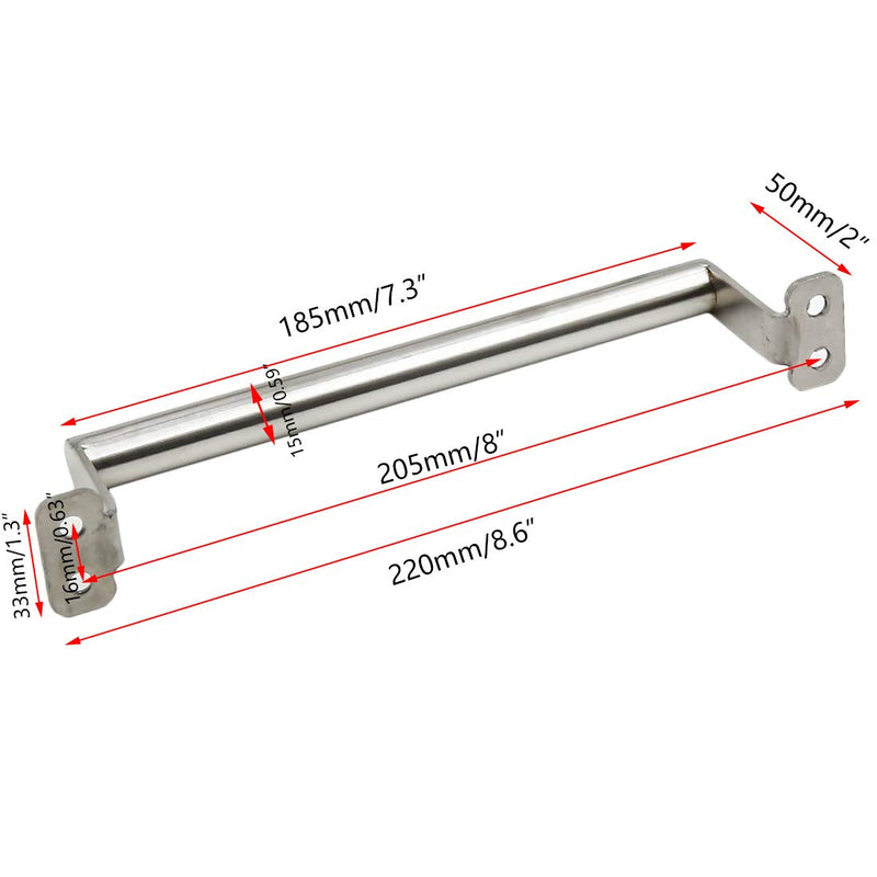 Rannb Large Pull Handle Stainless Steel Barn Handle Closet Door Handle - Pack of 2