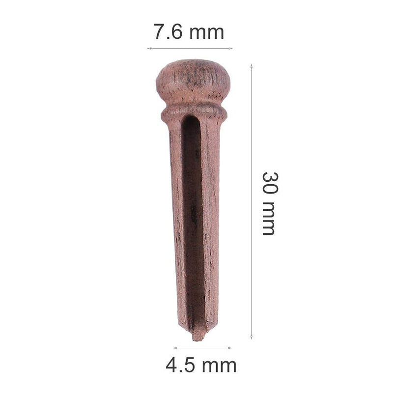 Drfeify Wooden Guitar Parts, 135 Rosewood Guitar String Pins for Martin,Taylor or most of Brand Acoustic Guitar