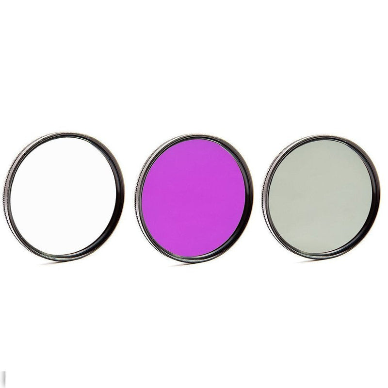 46mm Multi-Coated 3 Piece Filter Kit (UV-CPL-FLD) for Panasonic Lumix DMC-G7 DSLM Mirrorless 4K Camera with 14-42mm Lens Kit