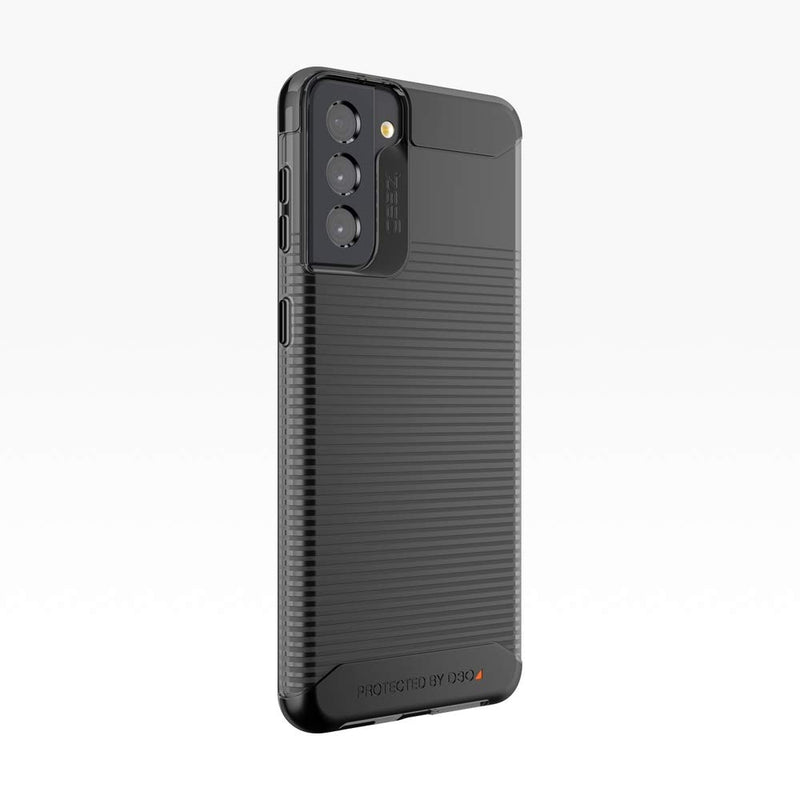 ZAGG Gear4 Havana Case - Lightweight, Stylish case with top, Bottom and Corner Protection with D3O - for Samsung Galaxy S21 Ultra 5G - Smoke (702007328)