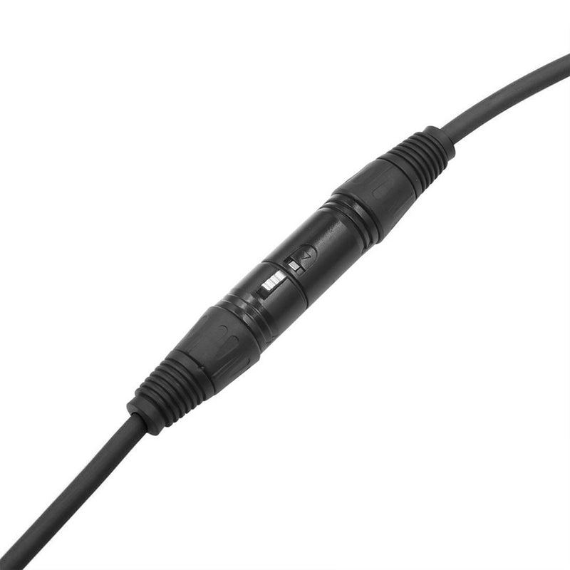 Balanced Mic Cables,LoongGate XLR 3 Pin Male Female Microphone Shielded Audio Cord (3M/9.8ft, Black) 3M/9.8ft