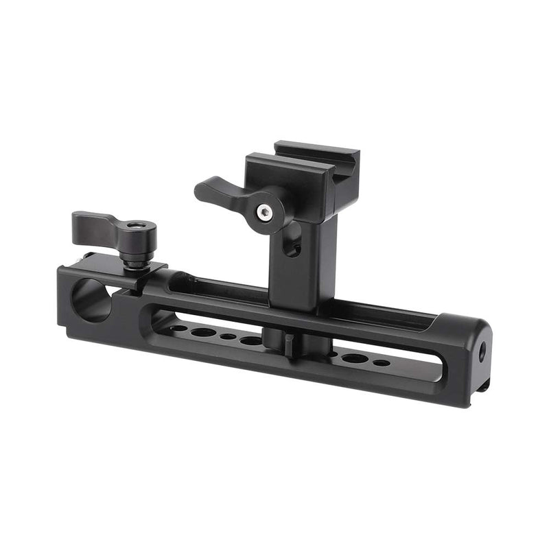 CAMVATE NATO Top Handgrip (Aluminum) with Built-in 15mm Rod Clamp & Shoe Mount Adapters for DSLR Camera Cage Kit