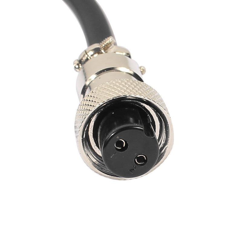 uxcell GX12 2 Pins Double Female Head Aviation Socket Connector Electrical Cable 2m