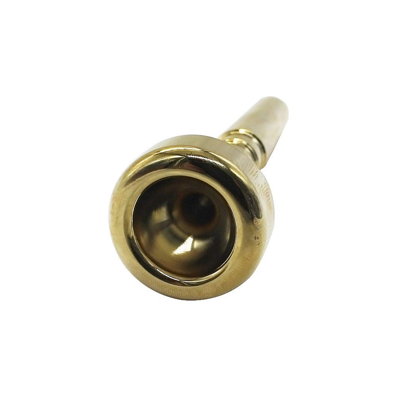 Glory Silver Plated Bb Trumpet Mouthpiece 5c,Copper Material Trumpet Accessories Parts for Yamaha Bach Conn King with Levely Students 5C（Gold）