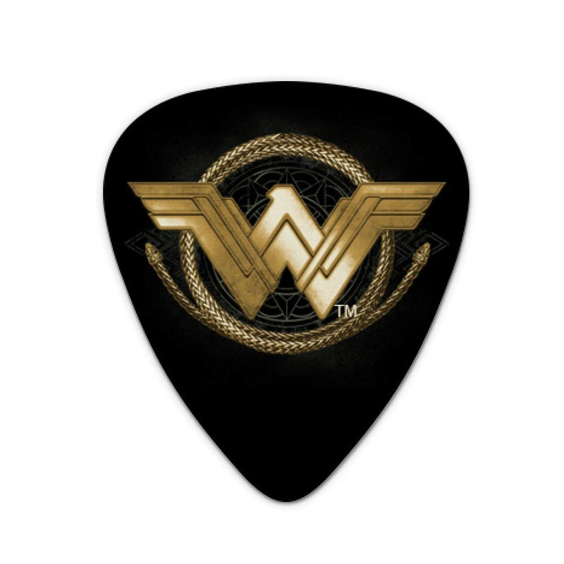 Wonder Woman Movie Golden Lasso Logo Novelty Guitar Picks Medium Gauge - Set of 6