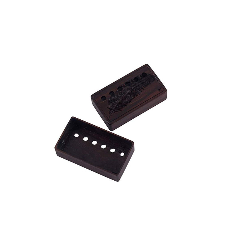 Alnicov 52mm Rosewood Humbucker Guitar Pickup Covers for Electric Guitar Bridge(2 Pieces)