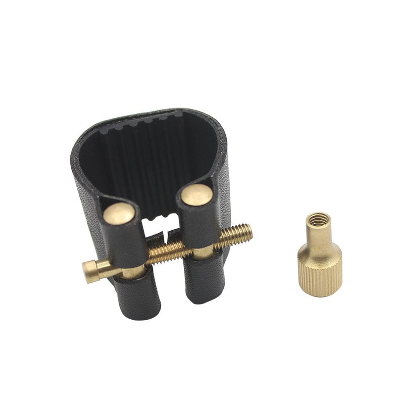 Mowind Leather Ligature Fastener with Plastic Cap for Clarinet Bakelite Mouthpiece Durable