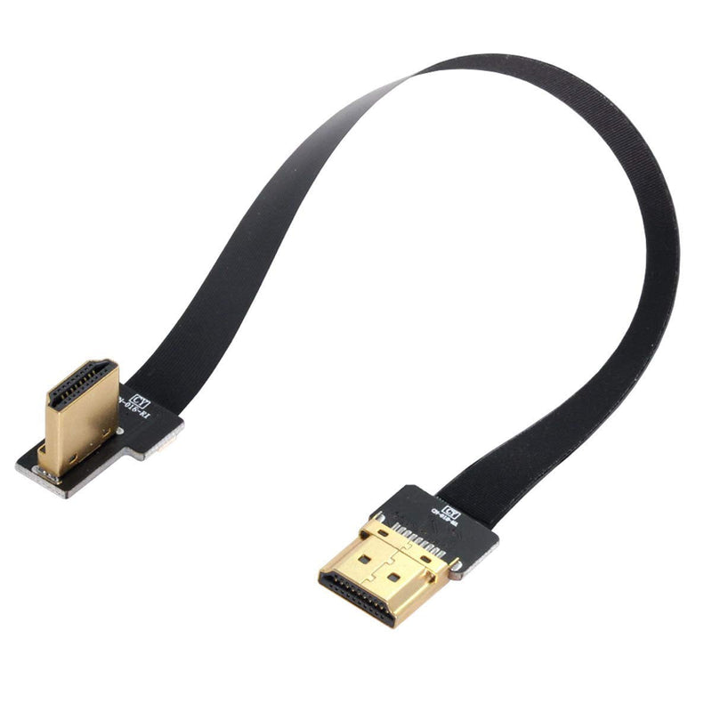 [AUSTRALIA] - Xiwai CYFPV FPV HDMI Male to Right Angled 90D HDMI Male HDTV FPC Flat Cable for FPV HDTV Multicopter Aerial Photography (0.8M) 